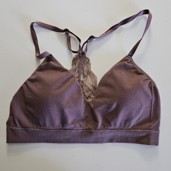 Danskin Lace Racer-Back Athletic Bra - Picture 2 of 7